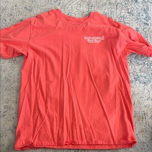 Margaritaville Coral-Red Short Sleeve Logo T-Shirt